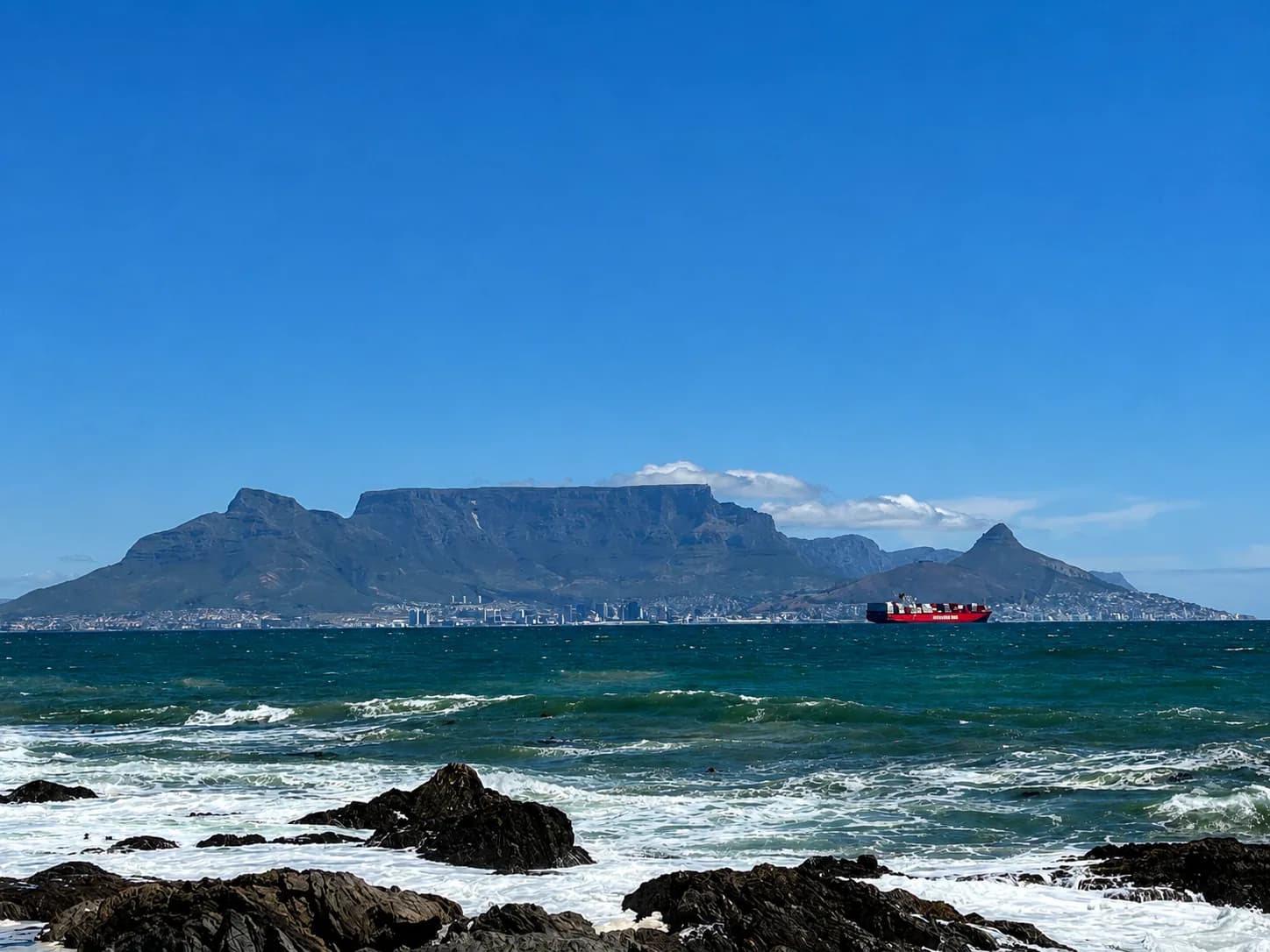 Table Mountain under soft evening light